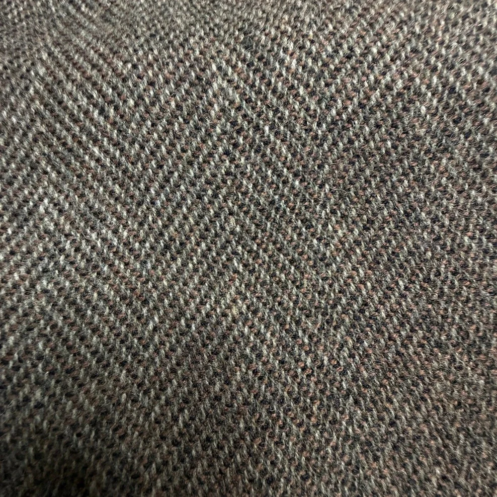 Joseph Abboud Outerwear Mens Large Brown Herringbone 100% Wool Blazer Jacket EUC